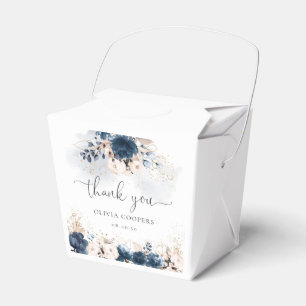 Blue and Dusty Rose Baby Showbox Geschenkschachtel