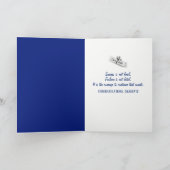 Blue and Gold 2025 Abschluss Spotlight Karte (Innenseite)