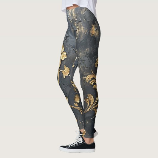Blue and Gold 3D Leggings (Links)
