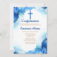 Blue and Gold Abstrakt Religious
