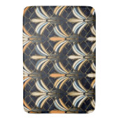 Blue and Gold Art Deco Badematte (Vorderseite Vertikal)