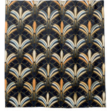 Blue and Gold Art Deco