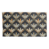 Blue and Gold Art Deco Kissenbezug (Rückseite-Rechts)