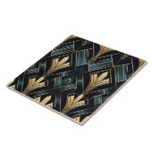 Blue and Gold Art Deco, Shiny and Dark Fliese (Seite)