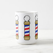 Blue and Gold Barber Poles Kaffeetasse (Mittel)