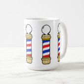 Blue and Gold Barber Poles Kaffeetasse (VorderseiteRechts)