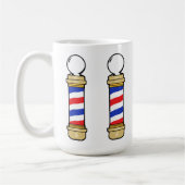 Blue and Gold Barber Poles Kaffeetasse (Links)