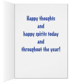 Blue and Gold Birthday Card (Innen (Rechts))