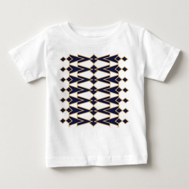 Blue and Gold Bowties Baby T-shirt (Vorderseite)