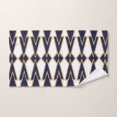 Blue and Gold Bowties Badhandtuch Set (Handtuch)