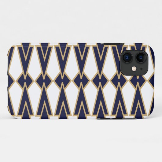 Blue and Gold Bowties Case-Mate iPhone Hülle (Rückseite (Horizontal))