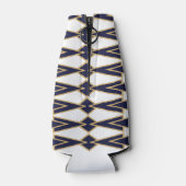 Blue and Gold Bowties Flaschenkühler (Rückseite)