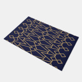 Blue and Gold Bowties Fußmatte (Schrägansicht)