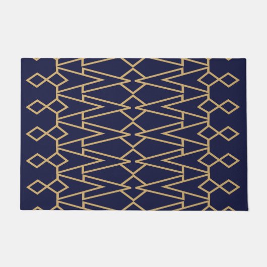 Blue and Gold Bowties Fußmatte (Vorderseite)