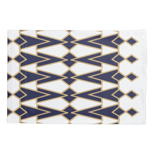 Blue and Gold Bowties Kissenbezug (Rückseite)