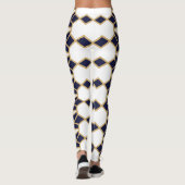 Blue and Gold Bowties Leggings (Rückseite)