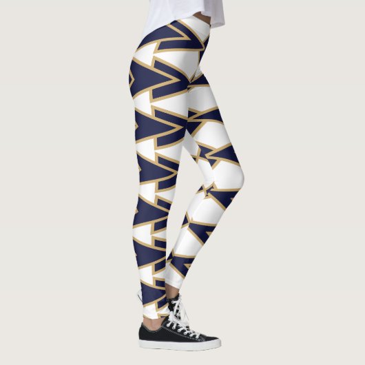 Blue and Gold Bowties Leggings (Rechts)