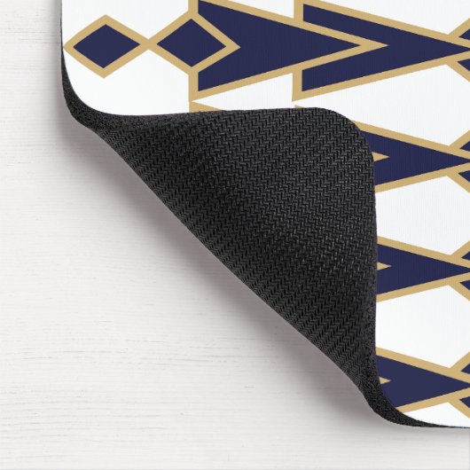 Blue and Gold Bowties Mousepad (Ecke)