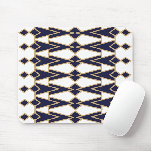 Blue and Gold Bowties Mousepad (Mit Mouse)