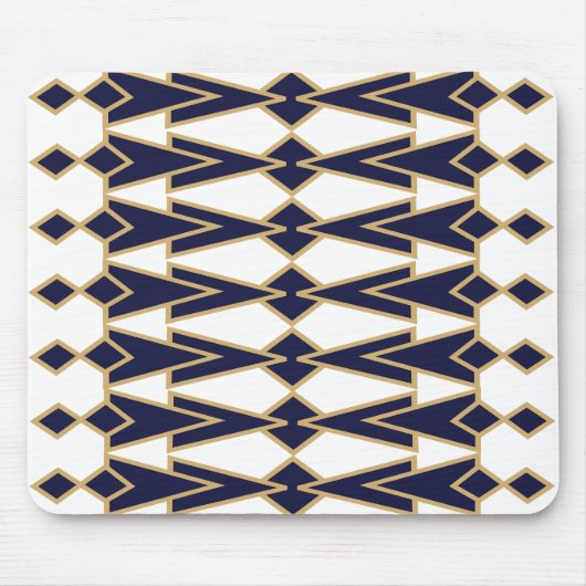 Blue and Gold Bowties Mousepad (Vorne)