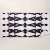 Blue and Gold Bowties Strandtuch (Vorderseite)