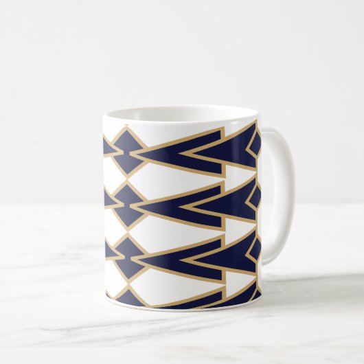 Blue and Gold Bowties Tasse (VorderseiteRechts)