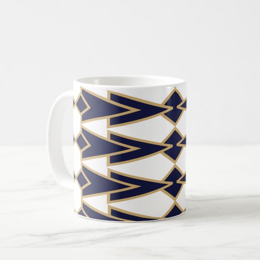 Blue and Gold Bowties Tasse (Vorderseite Links)