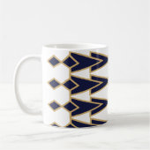 Blue and Gold Bowties Tasse (Links)