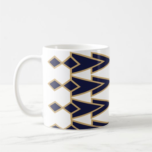 Blue and Gold Bowties Tasse (Links)