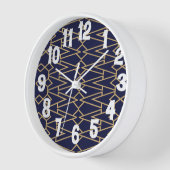 Blue and Gold Bowties Uhr (Winkel)