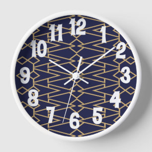 Blue and Gold Bowties Uhr