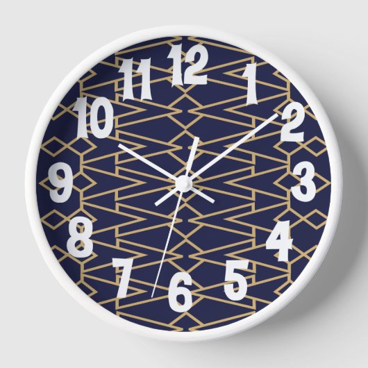 Blue and Gold Bowties Uhr (Vorderseite)