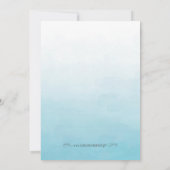 Blue and Gold Brautparty Bingo Card Einladung (Rückseite)