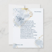 Blue and Gold Breakcard Ankündigung (Vorderseite)