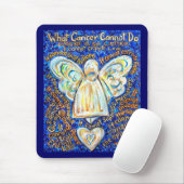 Blue and Gold Cancer Angel Mousepad (Mit Mouse)