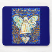Blue and Gold Cancer Angel Mousepad (Vorne)