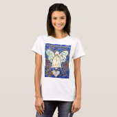 Blue and Gold Cancer Angel T - Shirt (Vorne ganz)