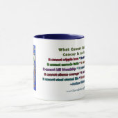 Blue and Gold Cancer Angel Tasse (Zentrum)