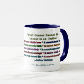Blue and Gold Cancer Angel Tasse (VorderseiteRechts)