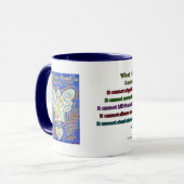 Blue and Gold Cancer Angel Tasse (Vorderseite Links)