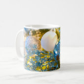 Blue and Gold Christmas Magic Kaffeetasse (Vorderseite Links)