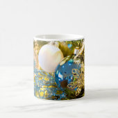 Blue and Gold Christmas Magic Kaffeetasse (Mittel)