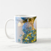 Blue and Gold Christmas Magic Kaffeetasse (Links)