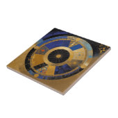 Blue and Gold Circle Fliese (Seite)