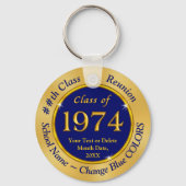 Blue and Gold, Class of 1974, Class Reunion Favors Schlüsselanhänger (Vorderseite)