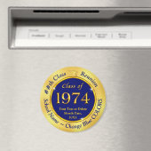 Blue and Gold, Class of 1974, Class Wiedersehen Magnet (In Situ (Geschirrspüler))