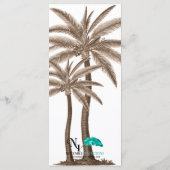 Blue and Gold Compass Rose Beach Hochzeitmenü Menükarte (Rückseite)