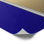 Blue and Gold Crown Prince Baby Duschbanner Poster (Ecke)