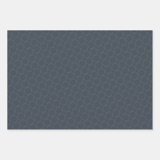 Blue and Gold Elegant Geschenkpapier Set (Vorderseite 2)