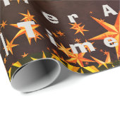 blue and gold elegant invitation geschenkpapier (Rolleneckpunkt)